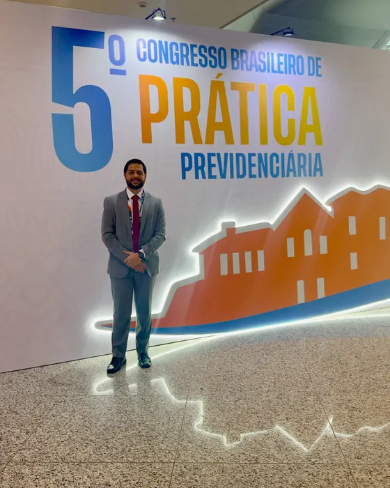 Matheus Aragão no 5º Congresso Brasileiro de Prática Previdenciária, em Salvador